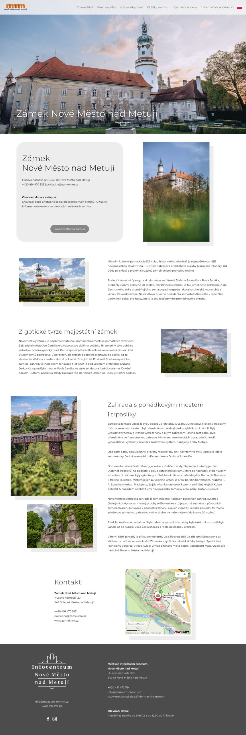 Zámek Nové Město nad Metují – Město na skále Zámek Nové Město nad Metují – Město na skále